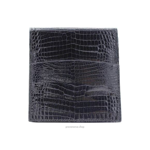 🔴 Gucci Cardholder Wallet - Black Crocodile - Picture 1 of 11